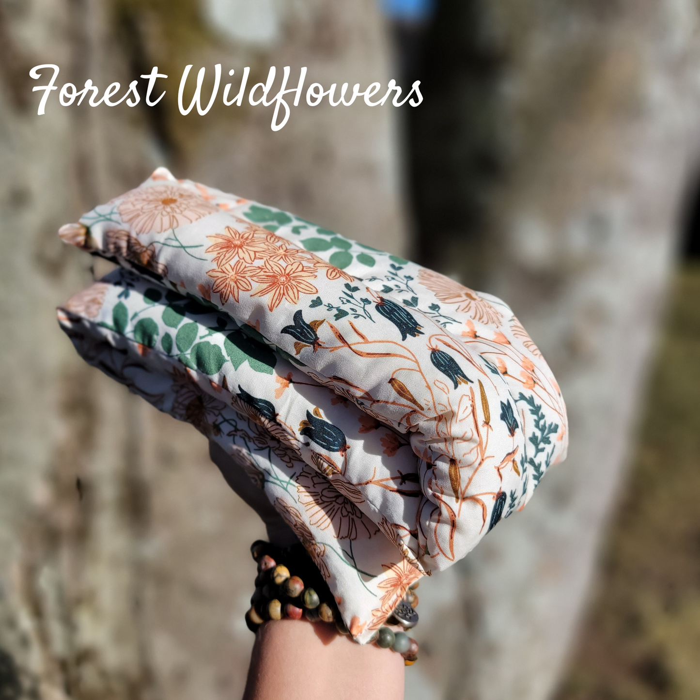 Aromatherapy Hot/Cold Weighted Neck Wraps - Illustrated Nature fabrics