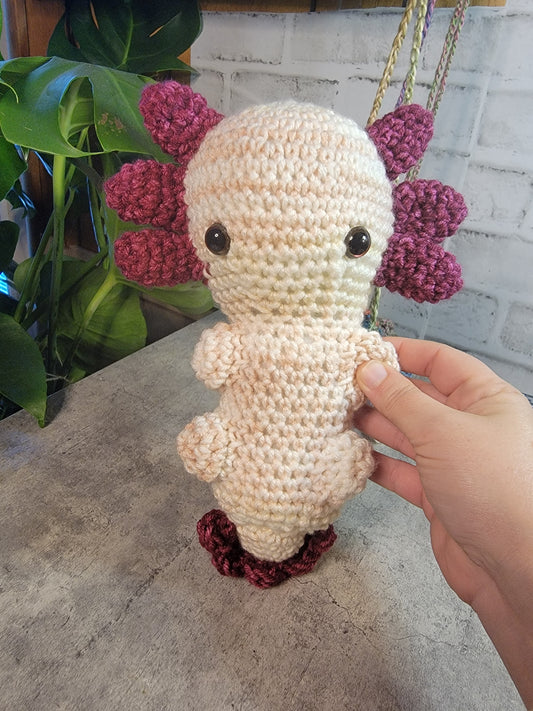 Handmade Crochet Axolotl