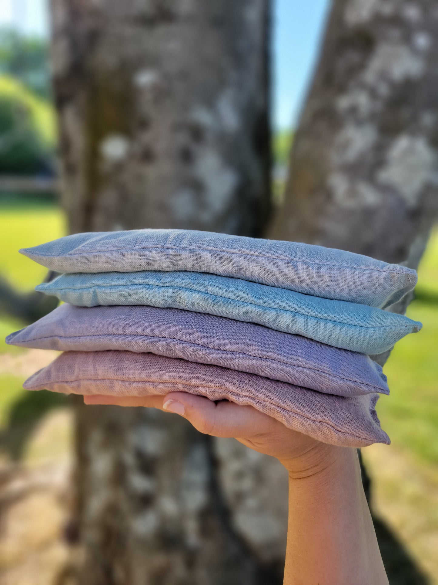Aromatherapy Hot/Cold Eye Pillow - 100% Linen fabric